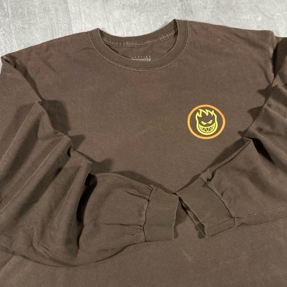 Spitfire Other - Brown Spitfire Skateboard Longsleeve